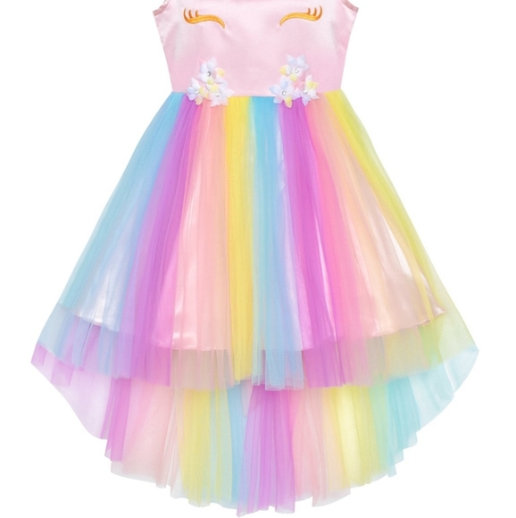 Other - Flower Girls Dress Unicorn Rainbow Pageant Princes